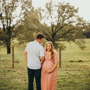 Lace Mauve Photoshoot Gown